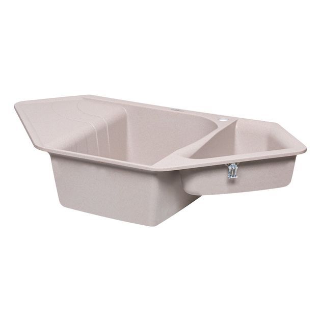 Кухонна мийка з додатковою чашею Lidz 1000x500/225 COL-06, фото , зображення 4 | SNABZHENIE.com.ua Кухонна мийка з додатковою чашею Lidz 1000x500/225 COL-06, фото , зображення 4 | SNABZHENIE.com.ua