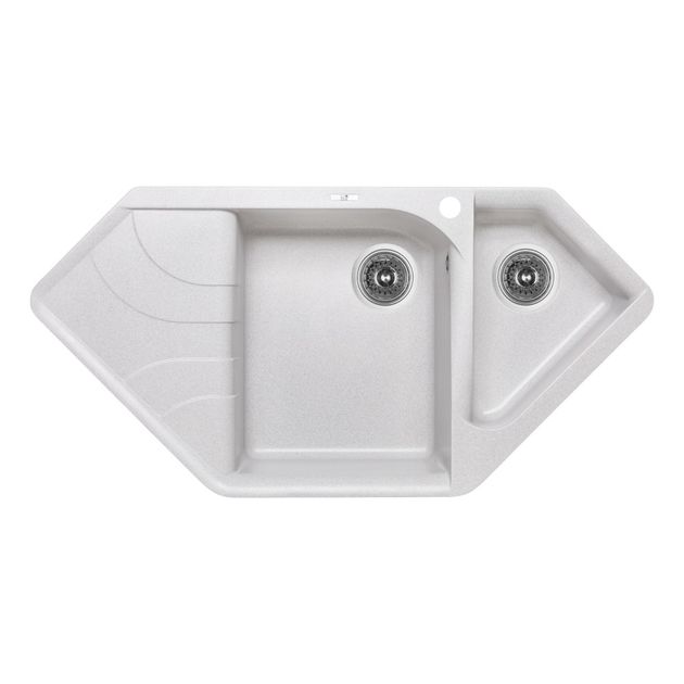 Мойка кухонная Lidz 1000x500/225 с дополнительной чашей GRA-09, фото  | SNABZHENIE.com.ua