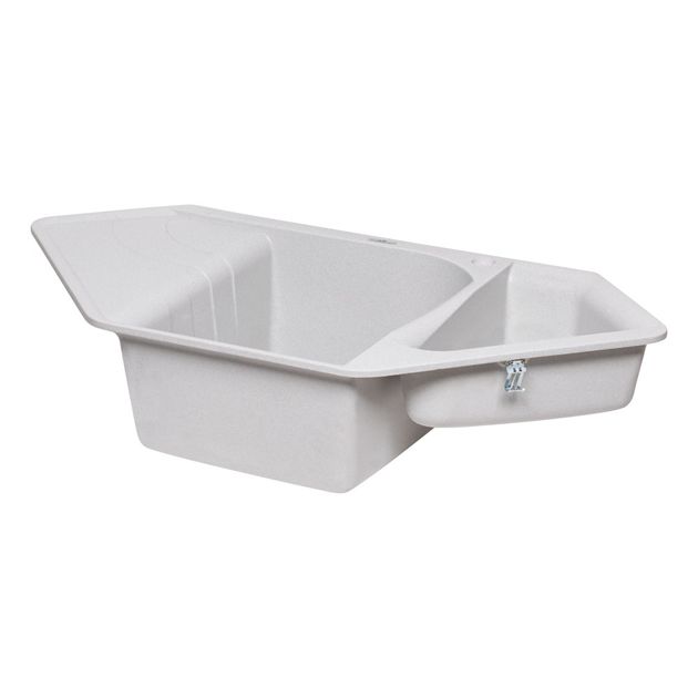 Кухонна мийка з додатковою чашею Lidz 1000x500/225 GRA-09 (LIDZGRA091000500225), фото , зображення 4 | SNABZHENIE.com.ua Кухонна мийка з додатковою чашею Lidz 1000x500/225 GRA-09 (LIDZGRA091000500225), фото , зображення 4 | SNABZHENIE.com.ua