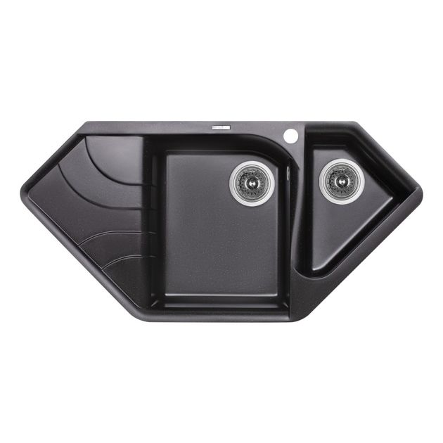 Кухонная мойка Lidz 1000x500/225 с дополнительной чашей BLM-14, фото  | SNABZHENIE.com.ua