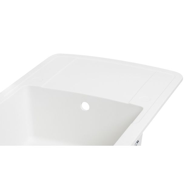 Кухонна мийка Lidz 770x490/200 WHI-01 (LIDZWHI01770490200), фото , зображення 5 | SNABZHENIE.com.ua Кухонна мийка Lidz 770x490/200 WHI-01 (LIDZWHI01770490200), фото , зображення 5 | SNABZHENIE.com.ua