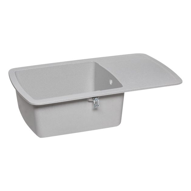 Кухонна мийка Lidz 770x490/200 GRA-09 (LIDZGRA09770490200), фото , зображення 4 | SNABZHENIE.com.ua Кухонна мийка Lidz 770x490/200 GRA-09 (LIDZGRA09770490200), фото , зображення 4 | SNABZHENIE.com.ua
