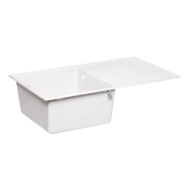 Кухонна мийка Lidz 860х500/240 WHI-01 (LIDZWHI01860500240), фото , зображення 4 | SNABZHENIE.com.ua Кухонна мийка Lidz 860х500/240 WHI-01 (LIDZWHI01860500240), фото , зображення 4 | SNABZHENIE.com.ua