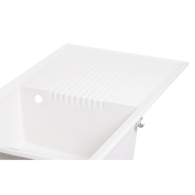 Кухонна мийка Lidz 860х500/240 WHI-01 (LIDZWHI01860500240), фото , зображення 5 | SNABZHENIE.com.ua Кухонна мийка Lidz 860х500/240 WHI-01 (LIDZWHI01860500240), фото , зображення 5 | SNABZHENIE.com.ua