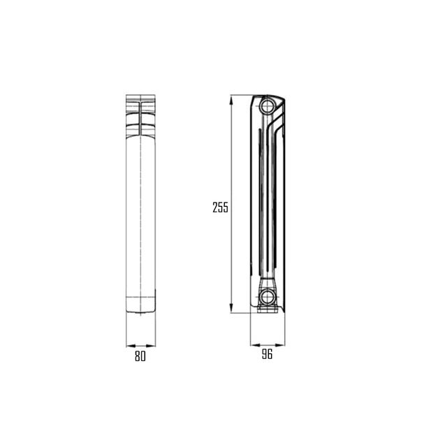 Биметаллический радиатор Thermo Alliance Bi-Ferrum 200/96 0,81 кг, фото , изображение 2 | SNABZHENIE.com.ua Биметаллический радиатор Thermo Alliance Bi-Ferrum 200/96 0,81 кг, фото , изображение 2 | SNABZHENIE.com.ua