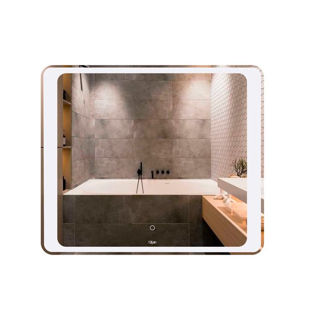 Зеркало Qtap Leo 800x700 с LED-подсветкой QT117814187080W, фото  | SNABZHENIE.com.ua