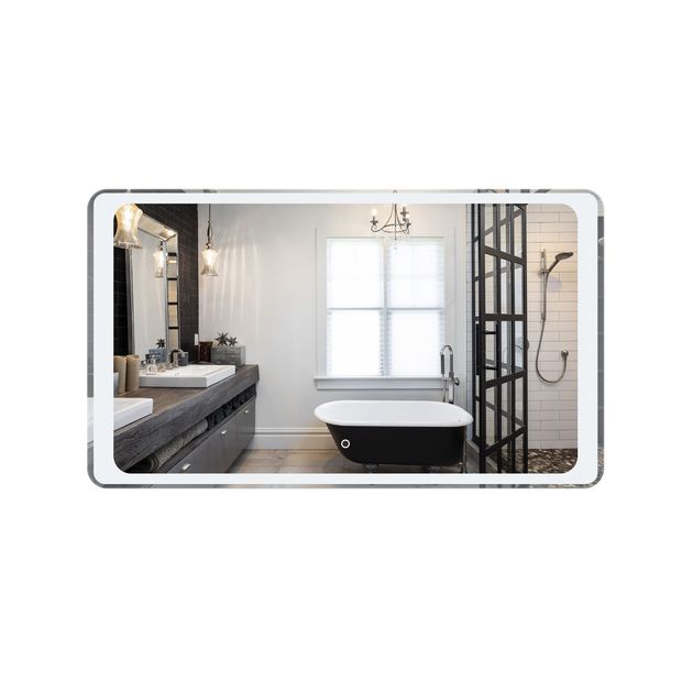 Зеркало Qtap Leo 1200х700 с LED-подсветкой QT1178141870120W, фото  | SNABZHENIE.com.ua