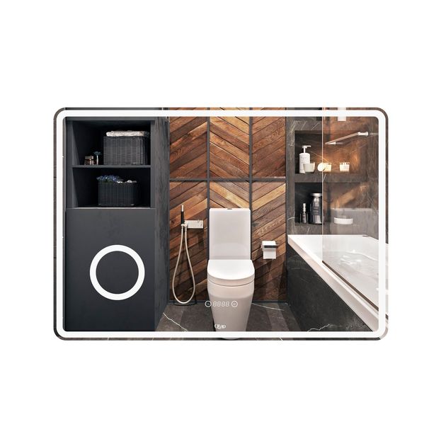 Зеркало Qtap Crow 1000х700 с LED-подсветкой QT0578141670100W, фото  | SNABZHENIE.com.ua