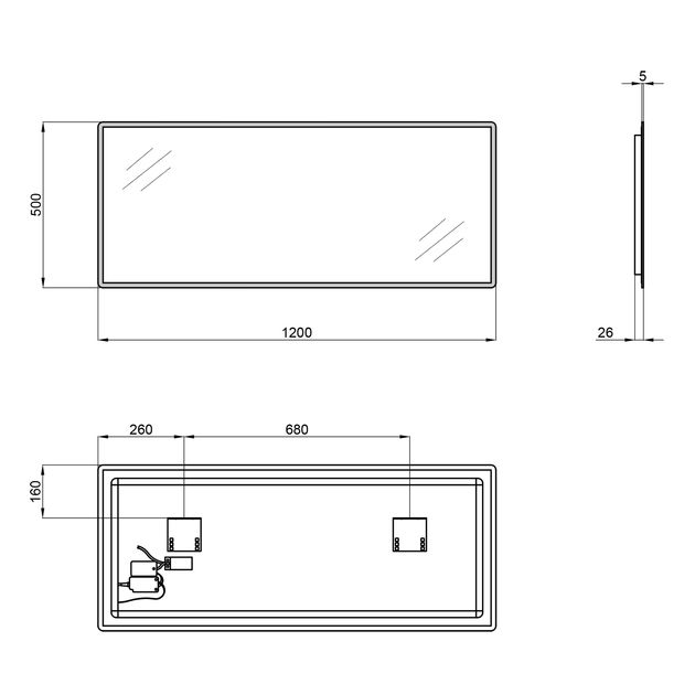 Зеркало Qtap Tern 1200x500 с LED-подсветкой QT1778140450120W, фото , изображение 2 | SNABZHENIE.com.ua Зеркало Qtap Tern 1200x500 с LED-подсветкой QT1778140450120W, фото , изображение 2 | SNABZHENIE.com.ua