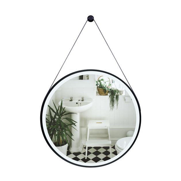 Зеркало Qtap Robin R600 Black с LED-подсветкой, фото  | SNABZHENIE.com.ua
