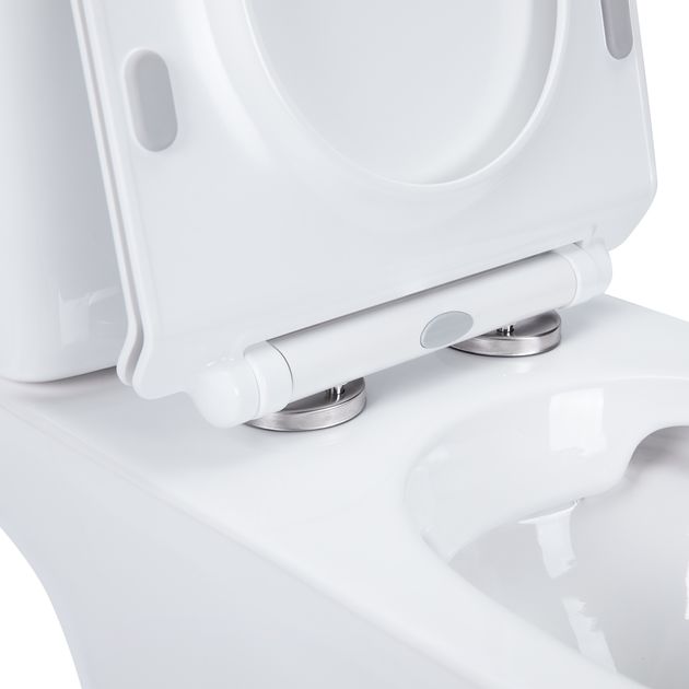 Унитаз-компакт Qtap Presto безободковый с сиденьем Soft-close, фото , изображение 4 | SNABZHENIE.com.ua Унитаз-компакт Qtap Presto безободковый с сиденьем Soft-close, фото , изображение 4 | SNABZHENIE.com.ua