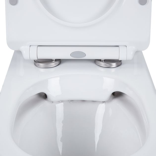 Унитаз-компакт Qtap Presto безободковый с сиденьем Soft-close, фото , изображение 5 | SNABZHENIE.com.ua Унитаз-компакт Qtap Presto безободковый с сиденьем Soft-close, фото , изображение 5 | SNABZHENIE.com.ua