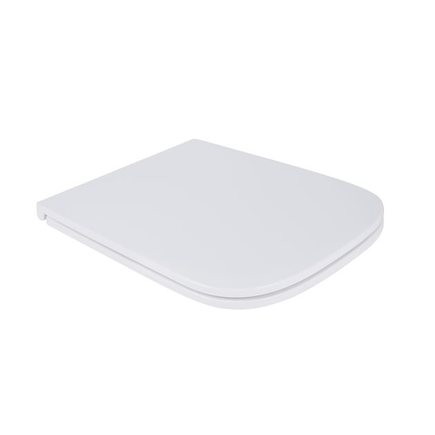 Сиденье для унитаза Qtap Aries с микролифтом Slim QT99HXU15W, фото  | SNABZHENIE.com.ua