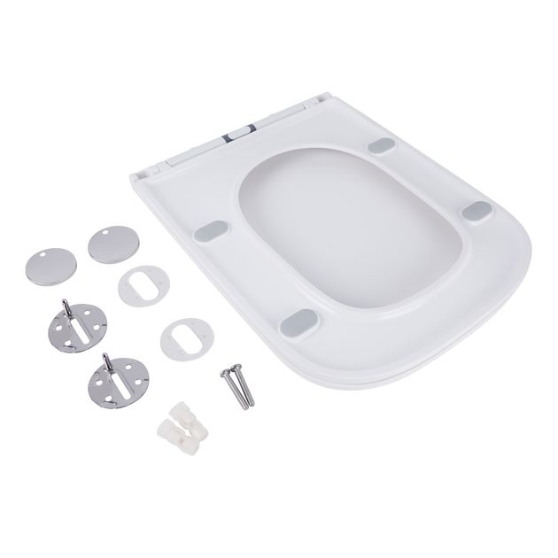 Сиденье для унитаза Qtap Aries с микролифтом Slim QT99HXU15W, фото , изображение 6 | SNABZHENIE.com.ua