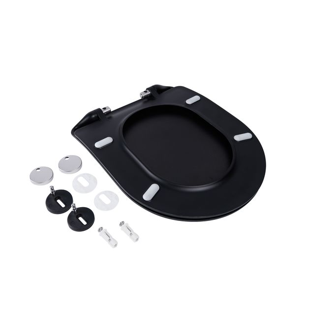 Сиденье для унитаза Qtap Robin, Scorpio с микролифтом Slim QT99U184UF450MB, фото , изображение 6 | SNABZHENIE.com.ua Сиденье для унитаза Qtap Robin, Scorpio с микролифтом Slim QT99U184UF450MB, фото , изображение 6 | SNABZHENIE.com.ua
