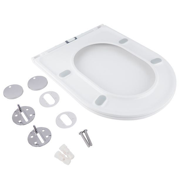 Сиденье для унитаза Qtap Slim с микролифтом QT99HXU09W, фото , изображение 6 | SNABZHENIE.com.ua Сиденье для унитаза Qtap Slim с микролифтом QT99HXU09W, фото , изображение 6 | SNABZHENIE.com.ua