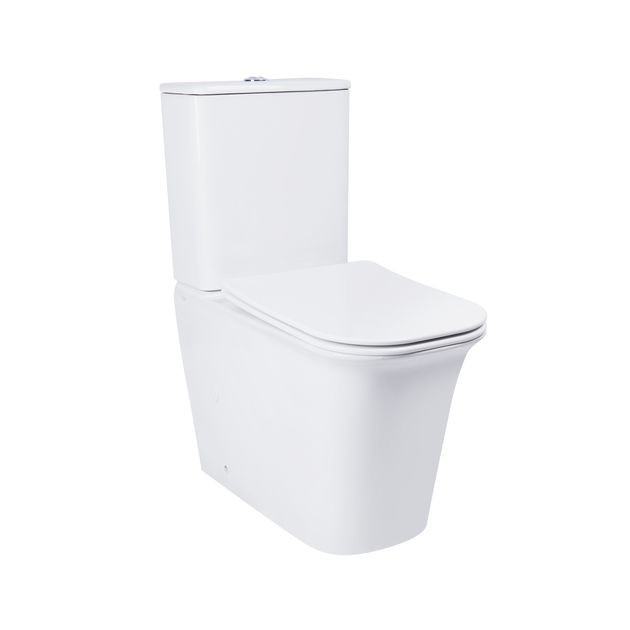 Унитаз-компакт Qtap Nando безободковый с сиденьем Soft-close, фото  | SNABZHENIE.com.ua