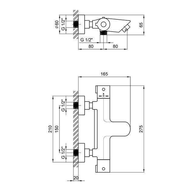 Змішувач термостатичний для ванни Qtap Inspai-Therm CRMT300800, фото , зображення 2 | SNABZHENIE.com.ua Змішувач термостатичний для ванни Qtap Inspai-Therm CRMT300800, фото , зображення 2 | SNABZHENIE.com.ua