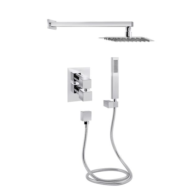 Термостатическая душевая система Qtap Aquarius 65T103NGC скрытого монтажа, фото  | SNABZHENIE.com.ua