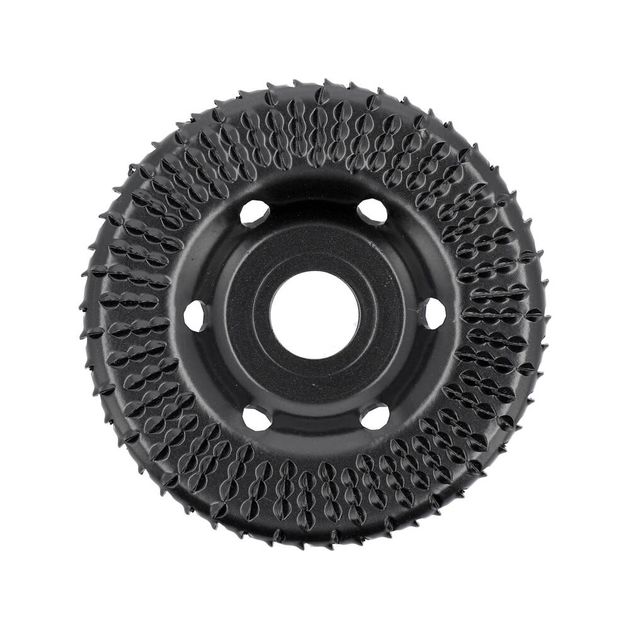 Диск-фреза випукла до КШМ YATO по дереву, шпаклівці, гіпсу; Ø=120/22.2 мм, t= 16/6мм шорстк №2 [10], фото , зображення 2 | SNABZHENIE.com.ua