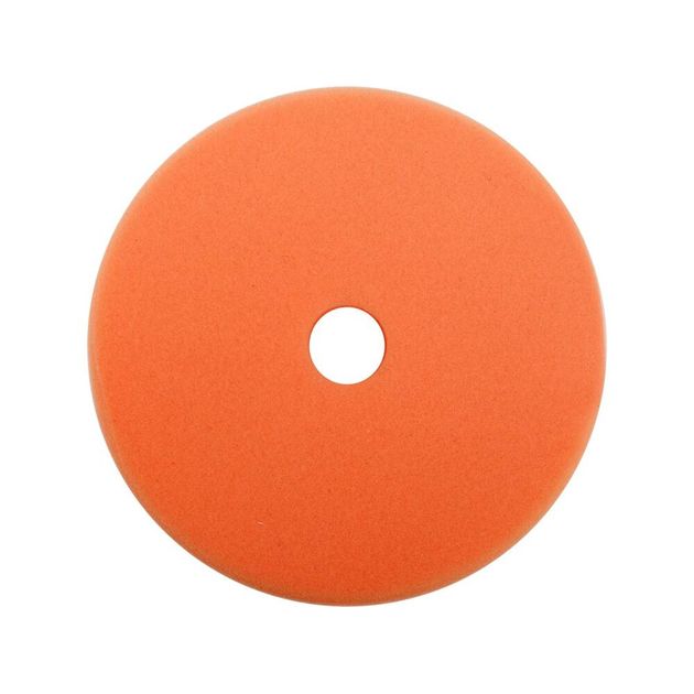 Губка полірувальна середньо-тверда на липучці YATO Ø= 130-150 мм, h= 25 мм [150], фото , зображення 4 | SNABZHENIE.com.ua