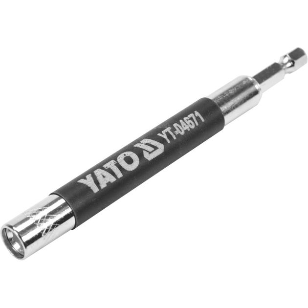 Держатель бит магнитный 120 мм HEX 1/4 YATO (YT-04671), фото , изображение 2 | SNABZHENIE.com.ua