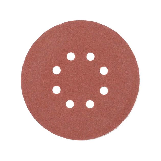 Круг шлифовальный YATO 150мм, Р150, 8 отв, 50шт, липучка, фото , изображение 2 | SNABZHENIE.com.ua Круг шлифовальный YATO 150мм, Р150, 8 отв, 50шт, липучка, фото , изображение 2 | SNABZHENIE.com.ua