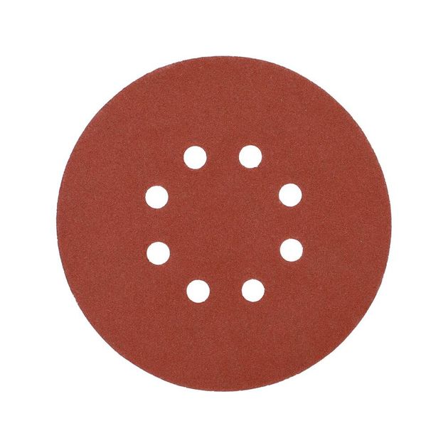 Круг шліфувальний з наждачного паперу з липучкою YATO: Ø= 150мм, Р220, 8 отворів до YT-82206, -82207, 50шт, фото , зображення 2 | SNABZHENIE.com.ua