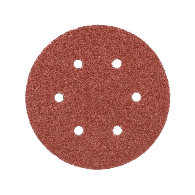 Круг шліфувальний з наждачним папером з липучкою YATO: Ø= 150мм, Р40, 6 отворів до YT-09739, -09740, 50 шт, фото , зображення 2 | SNABZHENIE.com.ua