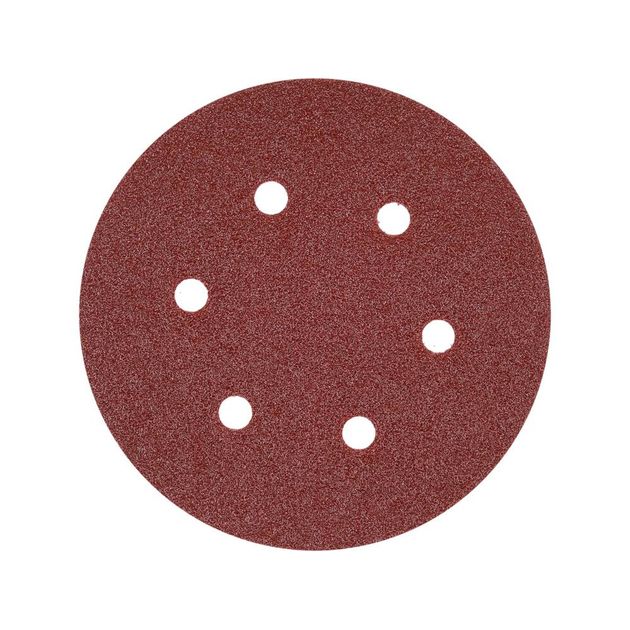 Круг шліфувальний YATO Ø150мм, Р60, 6 отворів, 50 шт., фото , изображение 2 | SNABZHENIE.com.ua Круг шліфувальний YATO Ø150мм, Р60, 6 отворів, 50 шт., фото , изображение 2 | SNABZHENIE.com.ua