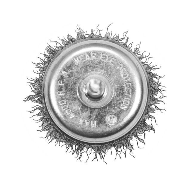 Щетка зачистная чашка YATO 50 мм, нержавеющая сталь, 6 мм, 4500 об/мин, фото , изображение 2 | SNABZHENIE.com.ua