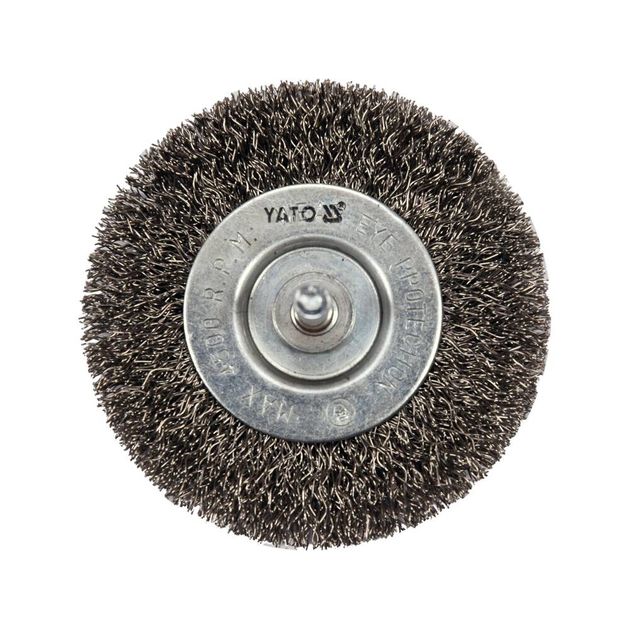 Щітка дискова зачистна з нержавіючої сталі для дрелі YATO =75 мм, 4500 об/хв з хвостовиком =6 мм, фото , зображення 2 | SNABZHENIE.com.ua Щітка дискова зачистна з нержавіючої сталі для дрелі YATO =75 мм, 4500 об/хв з хвостовиком =6 мм, фото , зображення 2 | SNABZHENIE.com.ua