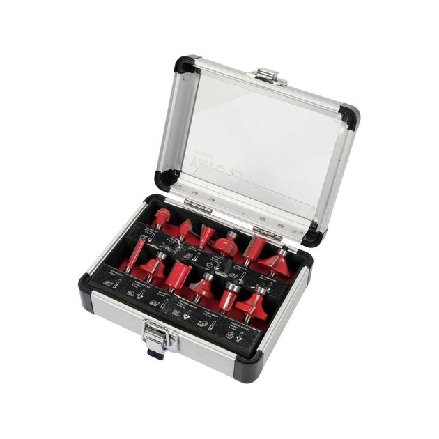 Фрезы по дереву YATO 6 мм, Ø 6-32 мм, 12 шт., фото , изображение 2 | SNABZHENIE.com.ua