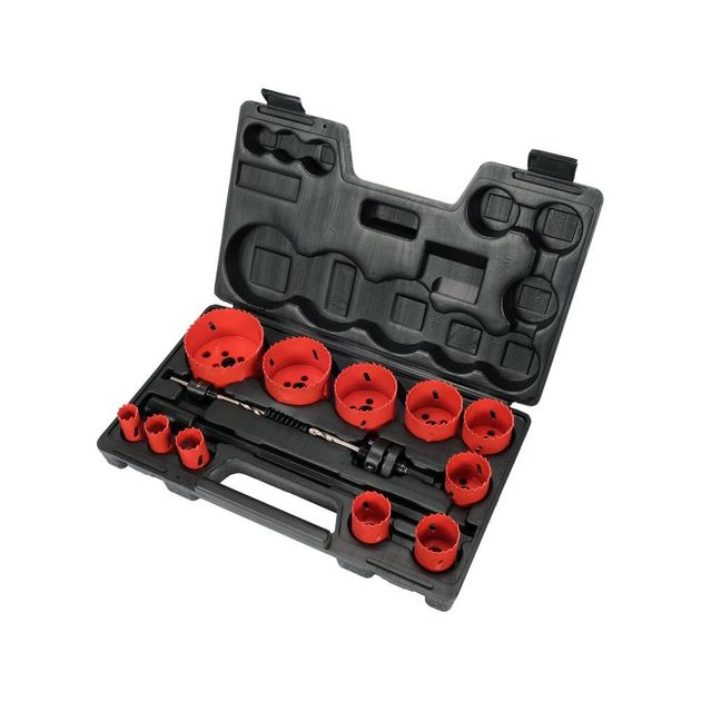 Пили кільцеві Bi-Metal HSS 19 - 76 мм набір 15 шт. YATO (YT-3381), фото , зображення 2 | SNABZHENIE.com.ua