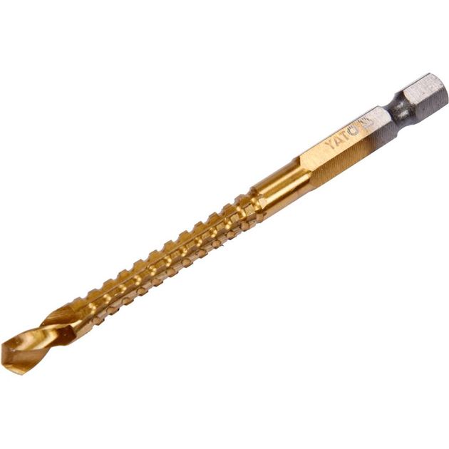 Сверло YATO HSS-TIN 6.5 мм, l=89 мм, HEX 1/4 (YT-44824), фото , изображение 2 | SNABZHENIE.com.ua