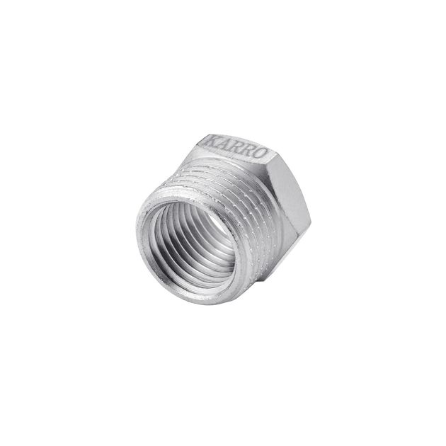 Футорка Karro 1/2х1/4 НВ никельована KR-3115, фото  | SNABZHENIE.com.ua