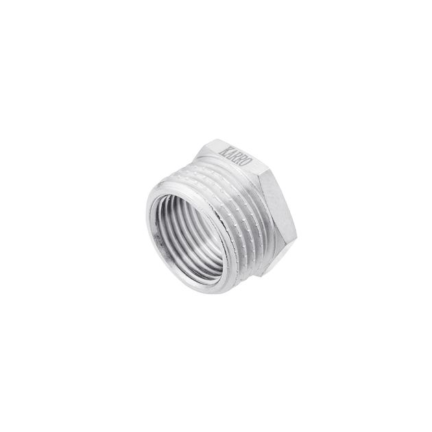 Футорка Karro 1/2х3/8 НВ никелированная KR-3115, фото  | SNABZHENIE.com.ua
