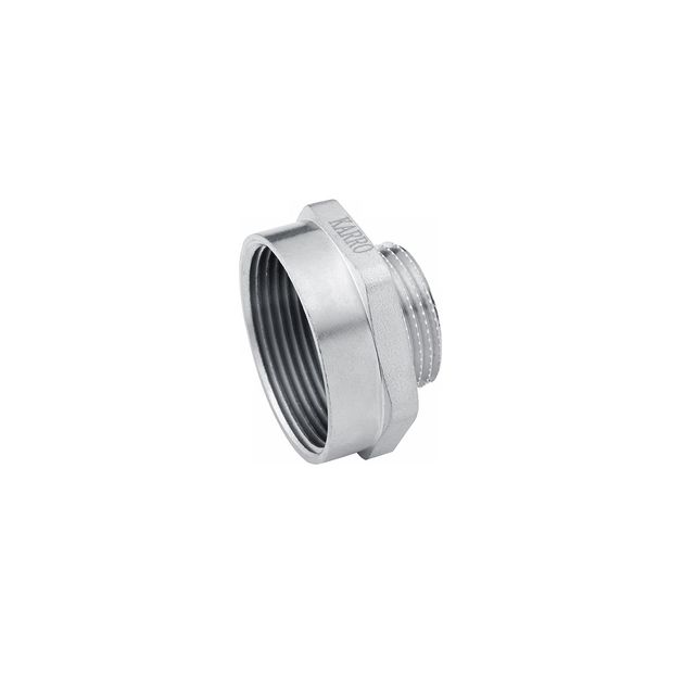 Переходник Karro 1/2х3/8 ВН никелированный KR-3117, фото  | SNABZHENIE.com.ua