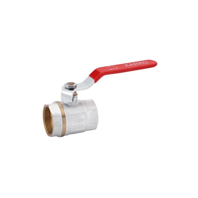 Кран шаровой Karro Standart 1 1/2" ВВ PN30 никелированный, фото  | SNABZHENIE.com.ua