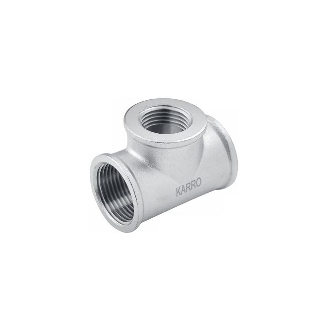 Переходной тройник Karro 3/4х1/2х3/4 ВВВ никелированный KR-3213, фото  | SNABZHENIE.com.ua