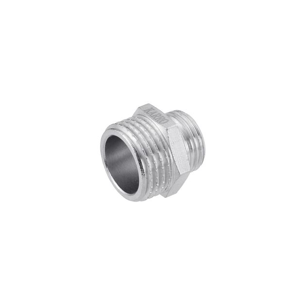 Ниппель перехідний Karro 1/2х3/8 НН нікельований KR-3114, фото  | SNABZHENIE.com.ua