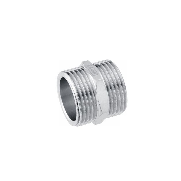 Ниппель Karro 3/8 НН никелированный KR-3113, фото  | SNABZHENIE.com.ua