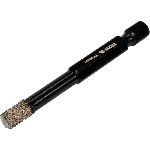 Сверло с алмазным напылением YATO, 6 мм, l=65/10 мм, 1/4" шестигранник, фото , изображение 2 | SNABZHENIE.com.ua Сверло с алмазным напылением YATO, 6 мм, l=65/10 мм, 1/4" шестигранник, фото , изображение 2 | SNABZHENIE.com.ua