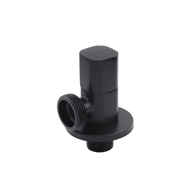 Кран приборный Karro 1/2х3/4 НН черный KR-3123-1B, фото  | SNABZHENIE.com.ua
