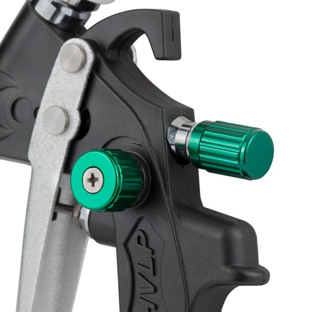 Краскораспилювач HVLP Ø1.3мм 170-285л/мин 2-3бар в/б 600мл (пласт) REFINE (6812341), фото , зображення 4 | SNABZHENIE.com.ua