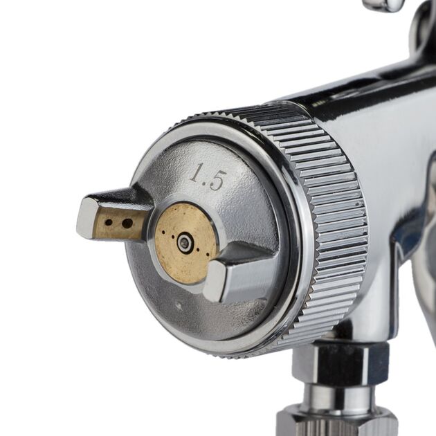 Краскораспилювач НР Ø1.5 мм 170-285 л/мин 3 бар н/б 650 мл (мет) REFINE (6811251), фото , зображення 6 | SNABZHENIE.com.ua