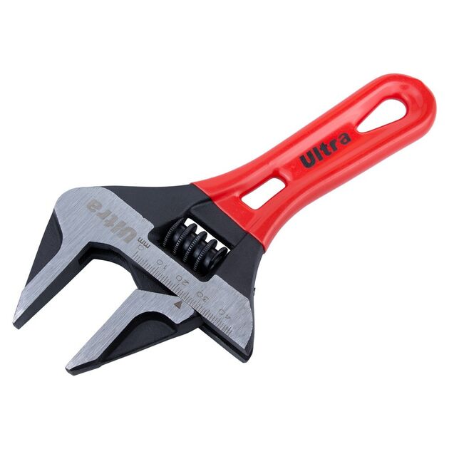 Ключ розвідний з тонкими губками укорочений 190мм, 0-46мм CrV ULTRA (4100242), фото , зображення 2 | SNABZHENIE.com.ua