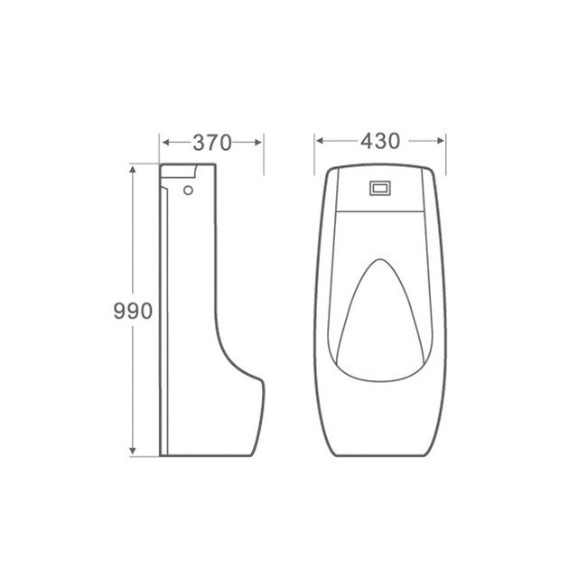 Писсуар підлоговий Qtap Scorpio з ІК-датчиком автоматичного зливу 430х370х990 White QT1488101HW, фото , зображення 2 | SNABZHENIE.com.ua Писсуар підлоговий Qtap Scorpio з ІК-датчиком автоматичного зливу 430х370х990 White QT1488101HW, фото , зображення 2 | SNABZHENIE.com.ua