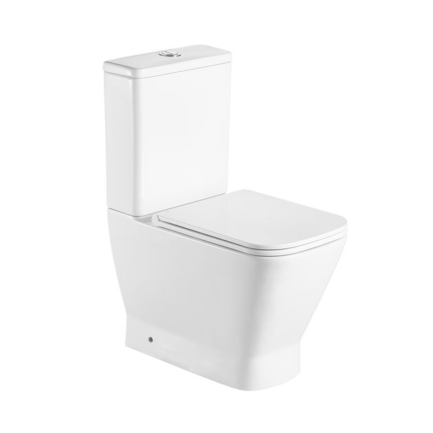 Унитаз-компакт Qtap Cardinal Ultra Quiet безободковый QT04222168AUQ3W, фото  | SNABZHENIE.com.ua