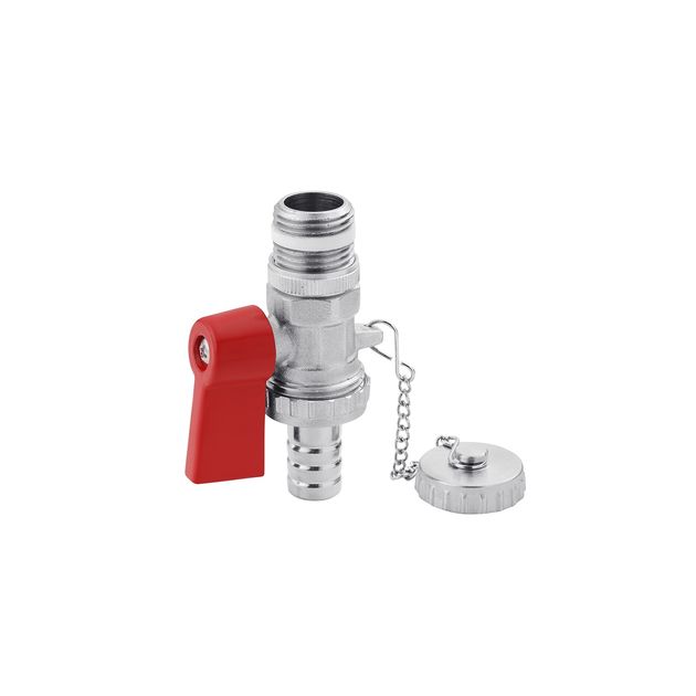 Кран сливной Karro Super 1/2" никелированный KR-1074, фото  | SNABZHENIE.com.ua